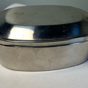 Stainless Metal Bento Box No Inserts Lunchable Snack Carrier Minimalist Vibes
